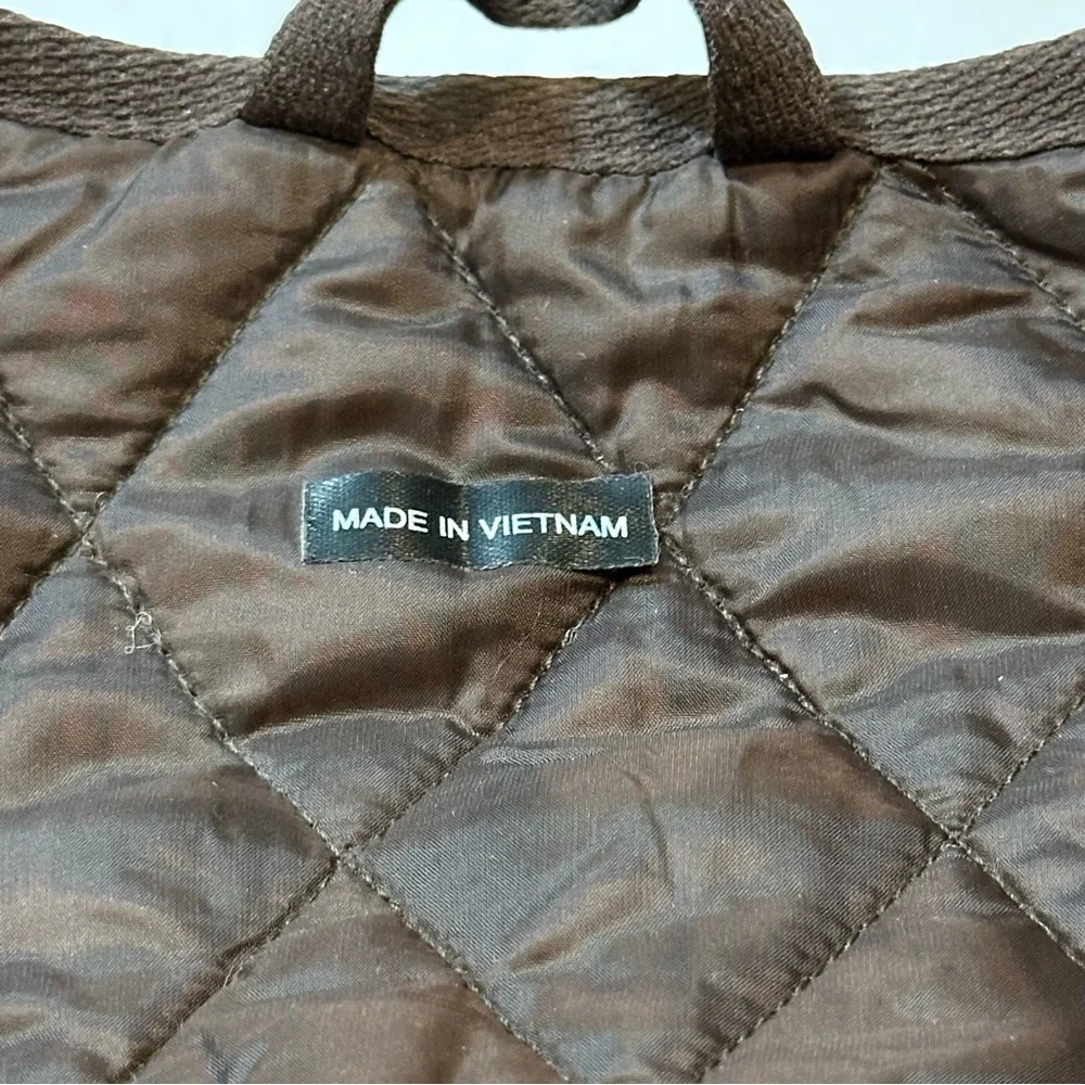 Barbour Quilted Vest — Brown Diamond Stitch Outdoor Layer (Size 4 / UK 8) - Picture 4 of 12